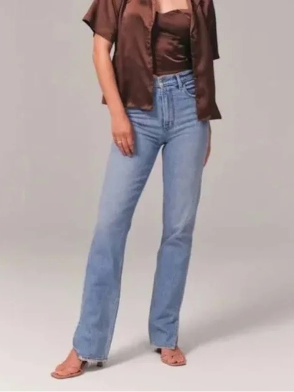 Ultra high rise 90s straight jean